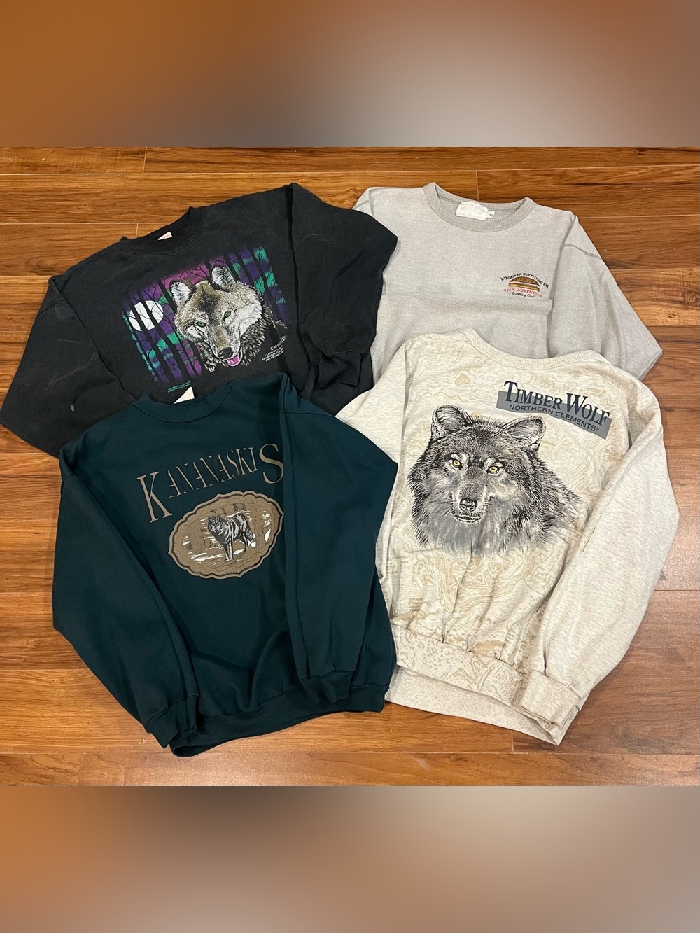 🇨🇦🐺 Vintage 90’s Canadiana 4 Crewneck Bundle🔥